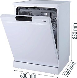 Посудомоечная машина Gorenje GS620C10W (Инвертор-3) белый (полноразмерная) инвертер
