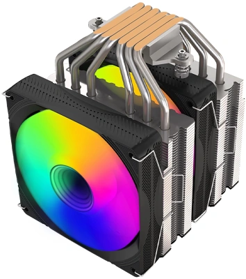 Устройство охлаждения(кулер) GMNG GG-CPC250-ARGB1 ARGB 120x120x25mm Soc-AM5/AM4/1200/1700/1851 черный 4-pin 22-32dB Al+Cu 250W 945gr Ret (GG-CPC250-ARGB1-BK)