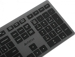 Клавиатура A4Tech Fstyler FX60H серый USB slim LED (FX60H GREY/WHITE)