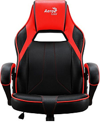 Кресло игровое Aerocool AC40C AIR черный/красный сиденье черный/красный полиуретан крестов.