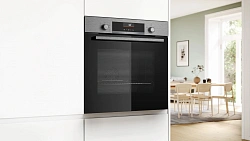 Духовой шкаф Электрический Bosch HBG536ES3 серебристый