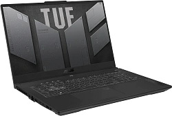 Ноутбук Asus TUF Gaming A17 FA707NUQ-HX040 Ryzen 7 170 16Gb SSD1Tb NVIDIA GeForce RTX4050 6Gb 17.3" IPS FHD (1920x1080) без ОС grey WiFi BT Cam (90NR0QH5-M00240)