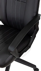 Кресло руководителя Бюрократ T-898 черный Leather Black экокожа крестов. пластик