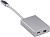 Адаптер Buro BHP miniDisplayPort (f)-USB Type-C (m) 0.1м серебристый