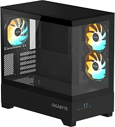 Корпус Gigabyte GB-C201P черный без БП mATX 6x120mm 3x140mm 2xUSB3.0 audio bott PSU