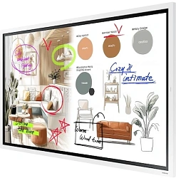 Панель Samsung 55" Flip Chart WM55FX белый VA LED 8ms 16:9 HDMI M/M матовая 350cd 178гр/178гр 3840x2160 DP 4K USB 28.6кг