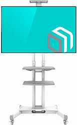 Подставка для телевизора Onkron TS1552 белый 40"-70" макс.60.5кг напольный мобильный