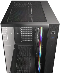 Корпус ID-Cooling View 510 черный без БП ATX 10x120mm 1xUSB3.0 audio bott PSU