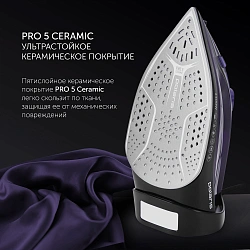 Утюг Polaris PIR 2487AK 2400Вт черный/фиолетовый