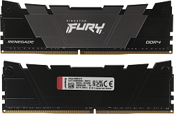 Память DDR4 2x8GB 3200MHz Kingston KF432C16RB2K2/16 Fury Renegade Black RTL Gaming PC4-25600 CL16 DIMM 288-pin 1.35В kit dual rank с радиатором Ret