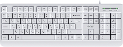 Клавиатура Acer OKW400 белый USB Multimedia (ZL.KBDEE.01B) кабель 1.8м