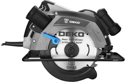 Циркулярная пила (дисковая) Deko CSDK-1500 PRO 1500Вт (ручная) D диска.:165мм (085-1150)