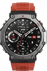 Смарт-часы Amazfit T-Rex 3 A2323 48.5мм 1.5" AMOLED корп.темно-серый рем.красный разм.брасл.:145-210мм (6970100374940)