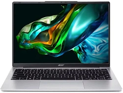 Ноутбук Acer Aspire AL14-31P-C8EV N-series N100 8Gb SSD256Gb Intel UHD Graphics 14" IPS WUXGA (1920x1200) без ОС silver WiFi BT Cam (NX.KS8ER.001)