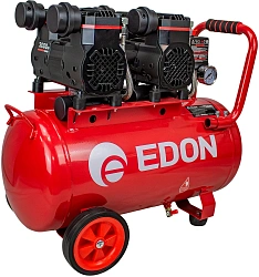 Компрессор поршневой Edon NAC-50/3000 безмасляный 210л/мин 50л 3000Вт красный/черный