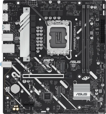 Материнская плата Asus PRIME H810M-A-CSM Soc-1851 Intel H810 2xDDR5 mATX AC`97 8ch(7.1) GbLAN RAID+HDMI+DP