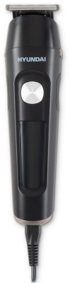 Машинка для стрижки Hyundai H-HC7120 черный/серебристый 5Вт (насадок в компл:10шт)