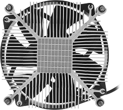 Устройство охлаждения(кулер) ID-Cooling DK-17 PWM Soc-1700/1851 черный 4-pin 14-26dB Al 65W 265gr Ret