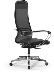 Кресло Метта ErgoLife Comfort черный сиденье черный сетка с подголов. крестов. металл хром