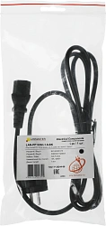 Шнур питания Lanmaster LAN-PP13/SH-1.8-BK C13-Schuko проводник.:3x0.75мм2 1.8м 220В 10А черный