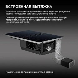 Индукционная варочная поверхность Hyundai HHIH 6858 BG черный