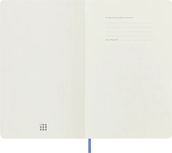 Блокнот Moleskine CLASSIC SOFT QP616B42 Large 130х210мм 192стр. линейка мягкая обложка голубая гортензия