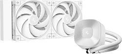 Система водяного охлаждения Deepcool LE240 V2 Pure Soc-AM5/AM4/1200/1700/1851 белый 4-pin 28.2-31.6dB Al 220W 1266gr Ret (R-LE240PURE-WHLNMD-G-1)