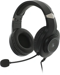 Наушники с микрофоном A4Tech Bloody G220 черный 2м мониторные оголовье (G220 AUX3.5-4PIN + USB)