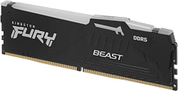 Память DDR5 32GB 6400MHz Kingston KF564C32BBA-32 Fury Beast RGB RTL Gaming PC5-51200 CL32 DIMM 288-pin 1.4В single rank с радиатором Ret