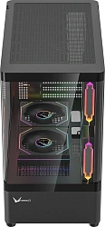 Корпус Formula Crystal U1M Cosmic черный без БП mATX 1xUSB3.0 audio bott PSU