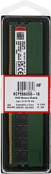Память DDR5 16GB 5600MHz Kingston KCP556US8-16 RTL PC5-44800 CL46 DIMM 262-pin 1.1В dual rank Ret