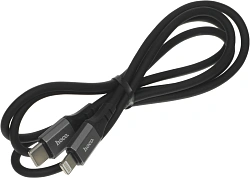 Кабель Hoco X86 iP Spear PD X86 IP USB Type-C (m)-Lightning (m) 1м черный коробка