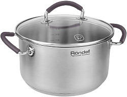 Кастрюля Rondell Akzent RDS-1388 3.1л. d=20см (с крышкой) стальной