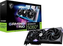 Видеокарта MSI PCI-E 5.0 RTX 5060 TI 16G GAMING TRIO NVIDIA GeForce RTX 5060TI 16Gb 128bit GDDR7 2572/28000 HDMIx1 DPx3 HDCP Ret