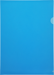 Папка-уголок Бюрократ -E310/1BLU A4 пластик 0.18мм синий