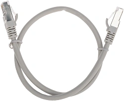 Патч-корд Rexant 02-0390-05 S/FTP RJ-45 вил. кат.6A 0.5м серый LSZH
