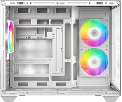 Корпус ID-Cooling View 500 белый без БП mATX 9x120mm 1xUSB2.0 1xUSB3.0 audio bott PSU