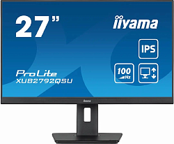 Монитор Iiyama 27" ProLite XUB2792QSU-B6 черный IPS LED 0.4ms 16:9 HDMI M/M матовая HAS Piv 250cd 178гр/178гр 2560x1440 100Hz DP Quad HD 2K (1440p) USB 6.1кг