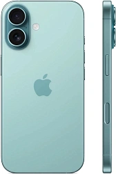 Смартфон Apple A3287 iPhone 16 128Gb бирюзовый моноблок 3G 4G 1Sim 6.1" 1179x2556 iOS 18 48Mpix 802.11 a/b/g/n/ac/ax/be NFC GPS Protect