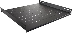 Полка стационарная NTSS NTSS-FS-600-BL 1U нагр.:60кг. 19" 350мм черный (упак.:1шт)