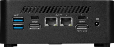 Неттоп MSI Cubi NUC 1M-053BRU Core 3 100U (1.2) Graphics CR без ОС 2xGbitEth WiFi BT 120W черный (936-B0B111-081)