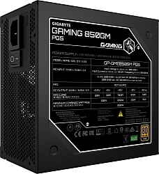 Блок питания Gigabyte ATX 850W GP-GME850GM PG5 80+ gold (20+4pin) APFC 135mm fan 8xSATA Cab Manag RTL