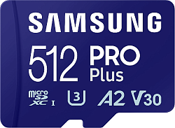 Флеш карта microSDXC 512GB Samsung MB-MD512SA Pro PLUS V30 + adapter
