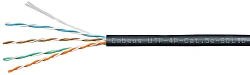Кабель информационный Cabeus UTP-4P-Cat.5e-SOLID-OUT-PE-UV кат.5E U/UTP PE универсальный 305м черный