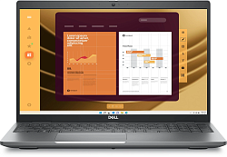 Ноутбук Dell Latitude 5550 Core Ultra 5 135U 16Gb SSD512Gb Intel Graphics 15.6" IPS FHD (1920x1080) Linux grey WiFi BT Cam (5550-5150)
