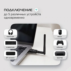 Адаптер USB Buro BU-BT40C BT4.0+EDR class 1 100м черный
