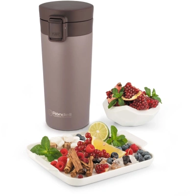 Термокружка для напитков Rondell Freddo RDS-1884 0.38л. коричневый картонная коробка