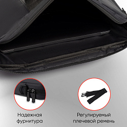 Сумка для ноутбука 15.6" PC Pet PCP-1003BK черный нейлон