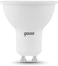 Лампа светодиодная Gauss Black 7Вт цок.:GU10 рефлек. 220B св.свеч.бел.теп. MR16 (упак.:10шт) (101506107)