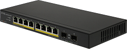 Коммутатор Zyxel GS1100-10HP-EU0102F 8x1Гбит/с 2SFP 8PoE+ 130W неуправляемый